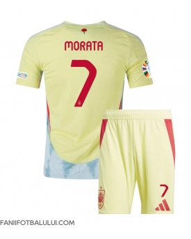 Spania Alvaro Morata #7 Echipament de Fotbal Replică European 2024 Copii Deplasare (+ Șorturi)